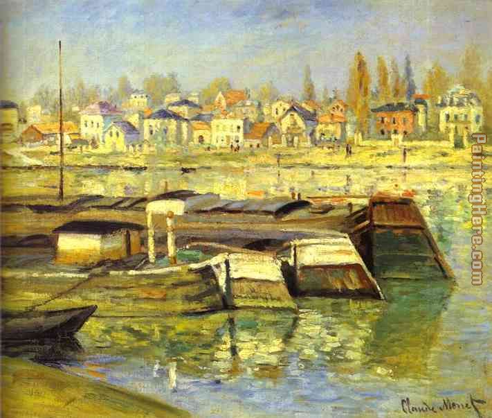 The Seine at Asnieres painting - Claude Monet The Seine at Asnieres art painting